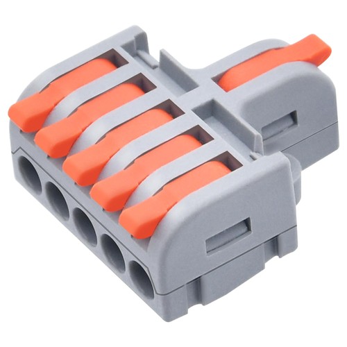 1 stuks schroefloze verbindingsmof - 1 tot 5, 250V, 32A