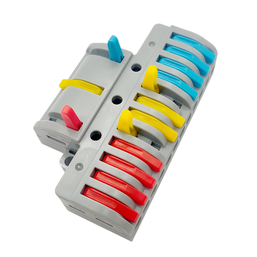 1 stuks schroefloze verbindingsmof - 3 tot 12, 250V, 32A