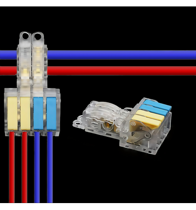 1 st. schroefloze T-verbindingsklem - 250V, 2 tot 4, 32A