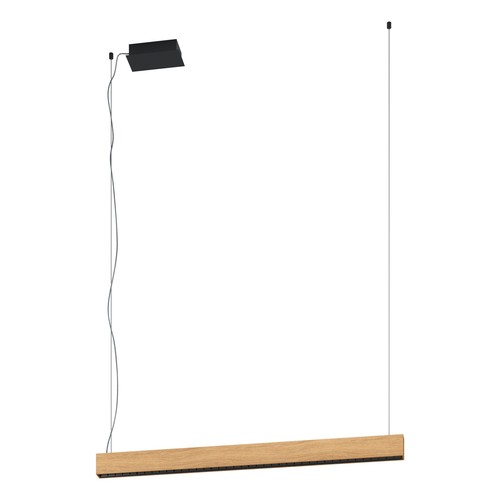Outlet: EGLO Termini LED Hanglamp 31,5W/15,5W L106 Hout/Zwart