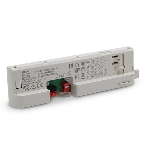 Vervangende driver voor railsspot - Wit, Geschikt voor 3-fase railsspot, 24-42V, 650-800mA