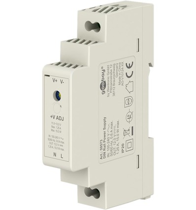 15W / 12V DC DIN-rail voeding - 1.25A