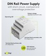 60W / 24V DC DIN-rail voeding - 2.5A