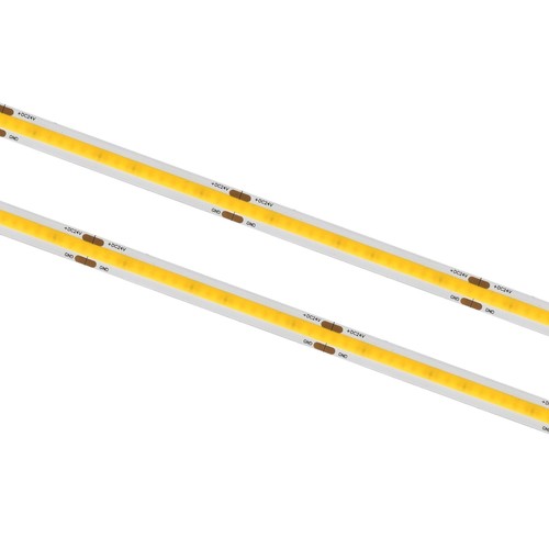 10m 8W/m COB-LED-strip - 24V DC, IP20, 336 LED's per meter, 8 mm breed