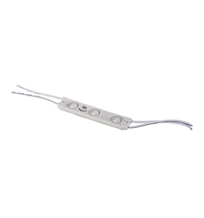 3 LED module, 1W, Rood - IP67 waterdicht, 12V, 2835 SMD, zelfklevende achterkant