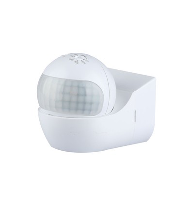 PIR-wanddetector, IP44 - Verstelbare kop, max: 400W LED