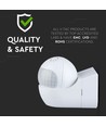 PIR-wanddetector, IP44 - Verstelbare kop, max: 400W LED