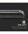 3W LED trapspot - IP65, zwart, rechthoekig, 4000K, 110lm