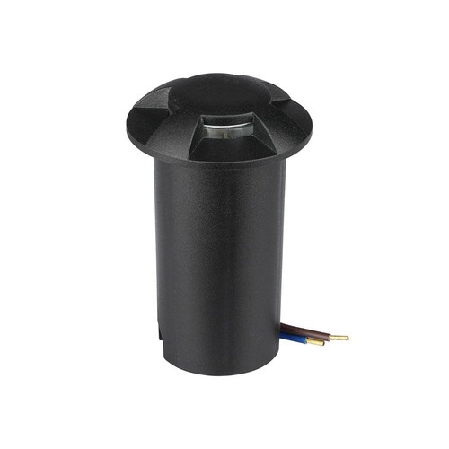 1W LED Inbouwspot - Licht 3000K, Zwart.