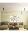 V-Tac GU10 zwart/goud hanglamp - Ø6x30cm, GU10