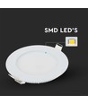VT-6126 LED Premium Paneel 6W - 4000K, Rond