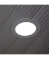 12W Ø17cm LED inbouwpanel - 6400K, Zaagmaat: Ø15,5 cm, Afmeting: Ø17 cm, witte rand, flicker free