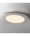 12W Ø17cm LED inbouwpanel - 6400K, Zaagmaat: Ø15,5 cm, Afmeting: Ø17 cm, witte rand, flicker free