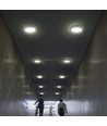 24W Ø28,8cm LED plafondlamp - 110lm/W, rond, witte rand, backlit, incl. lichtbron
