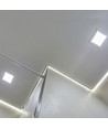 24W 29,5x29,5cm LED inbouwpanel, vierkant - 4000K, Zaagmaat: 28x28 cm, Afmeting: 29,5x29,5 cm