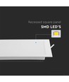 24W 29,5x29,5cm LED inbouwpanel, vierkant - 4000K, Zaagmaat: 28x28 cm, Afmeting: 29,5x29,5 cm