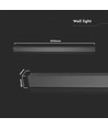 20W LED lineaire wandlamp, 101cm - IP65, 3000K, zwart, 150 graden stralingshoek