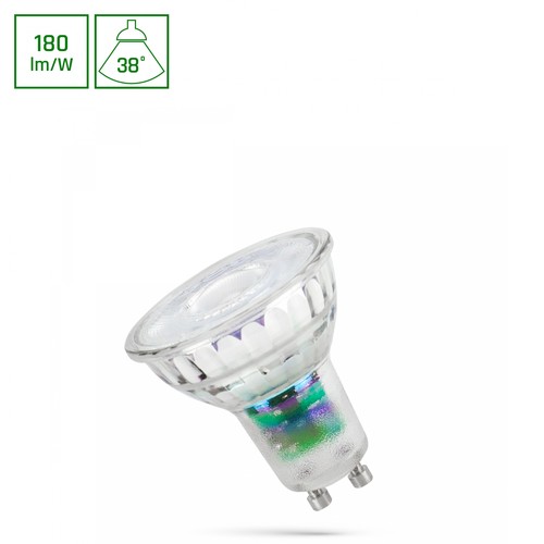 GU10 2,5W LED-lamp - 38°, 210lm/W, 230V
