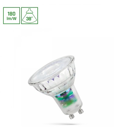 GU10 2,5W LED-lamp - 38°, 210lm/W, 230V