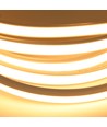 10m 10W/m AnyCut Neon Flex 10x10 Warm wit LED strip - 24V DC, geen knipafstand