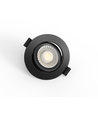 7W Ø8,3cm DimToWarm+CCT inbouwspot dimbaar RA96 - Gat: Ø6,8 cm, Zwart