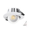 LEDlife DimToWarm+CCT RA96 witte inbouwspot - Draaibaar, Gat: Ø6,8 cm, Afmetingen: Ø8,3 cm, 7W, witte rand, dimbaar, 230V