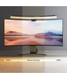 Gebogen Monitor Schermlamp CCT - 40cm breed, Voor PC-scherm, met touch bediening
