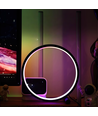 Slim Cirkel RGBIC lamp - Wit, Ø20cm, Bluetooth, 5V USB