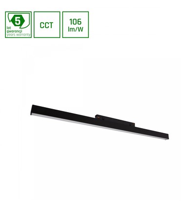 SHIFT CCT- Line M Lineaire Armatuur 17W - 602x23x42mm, 100°, Zwart, CCT Schakelaar