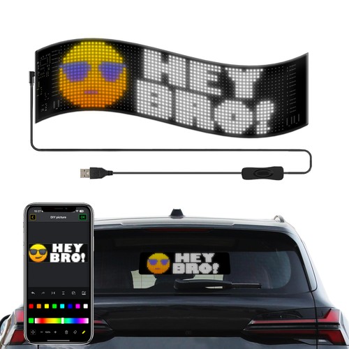1x Pixel matrix paneel 32x128 - Bluetooth, 5V USB
