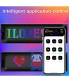 1x Pixel matrix paneel 32x128 - Bluetooth, 5V USB