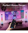 2 st. ambient gamer tafellampen - RGB looplicht, 360° effect, 33 cm