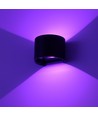 6W Wandlamp - IP65, Rond, RGB+CCT, Zigbee, zwart, up/down, verstelbaar, binnen / buiten, incl. lichtbron