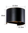 6W Wandlamp - IP65, Rond, RGB+CCT, Zigbee, zwart, up/down, verstelbaar, binnen / buiten, incl. lichtbron