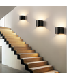 6W Wandlamp - IP65, Rond, RGB+CCT, Zigbee, zwart, up/down, verstelbaar, binnen / buiten, incl. lichtbron