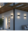 6W Wandlamp - IP65, Rond, RGB+CCT, Zigbee, zwart, up/down, verstelbaar, binnen / buiten, incl. lichtbron