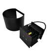 6W Wandlamp, Hue compatibel - IP65, Rond, RGB+CCT, Zigbee, zwart, up/down, verstelbaar, binnen/buiten, incl. lichtbron