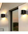 6W Wandlamp - IP65, Rond, RGB+CCT, Zigbee, zwart, up/down, verstelbaar, binnen / buiten, incl. lichtbron