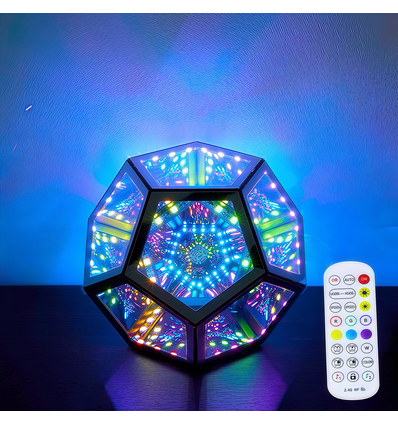 Infinity mirror light - RGBW, 9W, USB, afstandsbediening