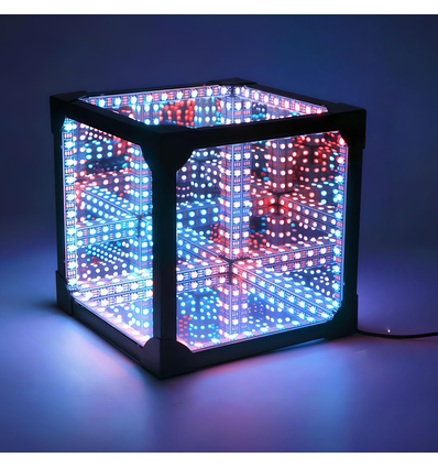 Infinity Cube 10x10 RGBIC - 3D-lichteffect, afstandsbediening, USB