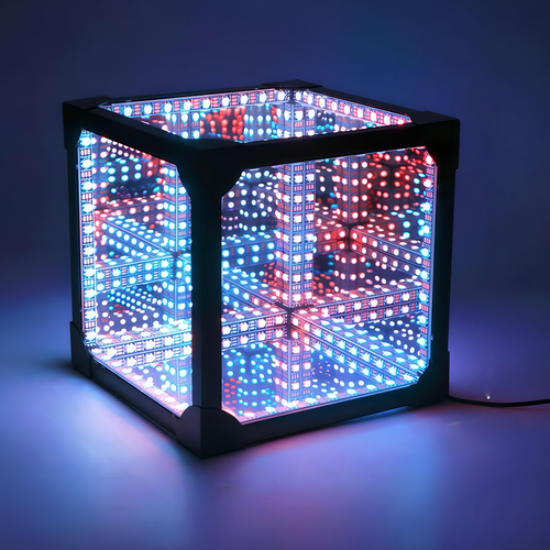 Infinity Cube 15x15 RGBIC - 3D-lichteffect, afstandsbediening, USB