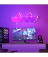 10 st. Hexagon Tri Panels - Wandlamp, RGBIC, afstandsbediening, app-bediening