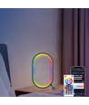 Ellipsvormige RGBIC-lamp - 25x15 cm, 10W, afstandsbediening, USB