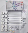 Hexa-Light RGBIC complete set - 9 lichtstrips, wandmontage, Bluetooth-app, USB, zwart