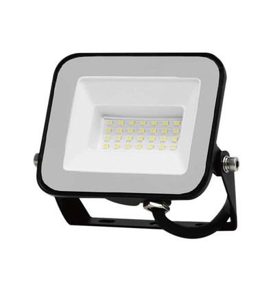 20W LED breedstraler - Samsung LED chip, IP65, zwarte behuizing, 4000K, buiten