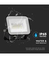 20W LED breedstraler - Samsung LED chip, IP65, zwarte behuizing, 4000K, buiten
