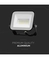 20W LED breedstraler - Samsung LED chip, IP65, zwarte behuizing, 4000K, buiten