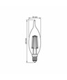 E14 6W LED filament kaarslamp met tip - C35, 806lm, 4000K, flicker free, vervangt 60W