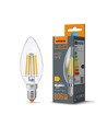 E14 6W LED kaarslamp - Filament, 806lm, 3000K, 360 graden, flicker free, vervangt 60W