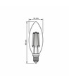 E14 6W LED kaarslamp - Filament, 806lm, 3000K, 360 graden, flicker free, vervangt 60W